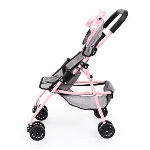 Bayer Design Buggy Klappvagn för dockor, grå/rosa-7