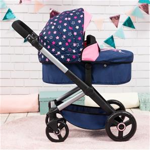 Bayer Design Kombi Dockvagn XEO, blå/rosa-4