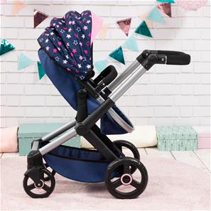 Bayer Design Kombi Dockvagn XEO, blå/rosa-5