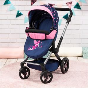 Bayer Design Kombi Dockvagn XEO, blå/rosa-7