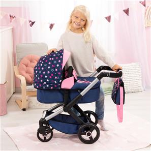 Bayer Design Kombi Dockvagn XEO, blå/rosa-8