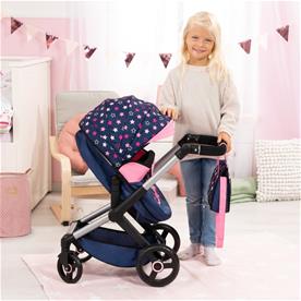 Bayer Design Kombi Dockvagn XEO, blå/rosa-9
