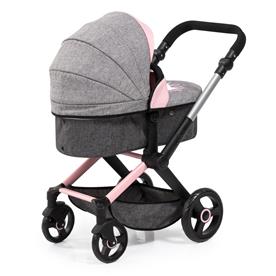 Bayer Design Kombi Dockvagn XEO deluxe-set, grå/rosa-13