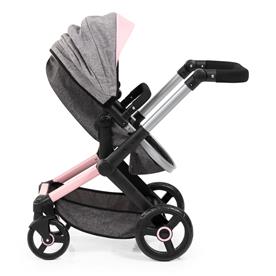 Bayer Design Kombi Dockvagn XEO deluxe-set, grå/rosa-9