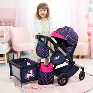 Bayer Design Kombi Dockvagn XEO deluxe Set, Hjärtan-12