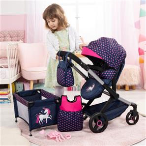 Bayer Design Kombi Dockvagn XEO deluxe Set, Hjärtan-2