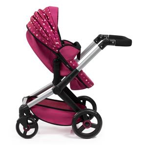 Bayer Design Kombi Dockvagn XEO deluxe Set, mörkrosa-8