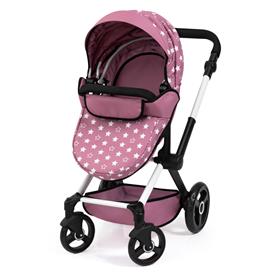 Bayer Design Kombi Dockvagn XEO, Pink stars-13