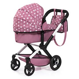 Bayer Design Kombi Dockvagn XEO, Pink stars-4