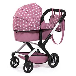 Bayer Design Kombi Dockvagn XEO, Pink stars-4