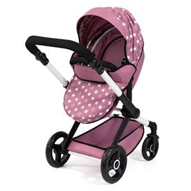 Bayer Design Kombi Dockvagn XEO, Pink stars-9