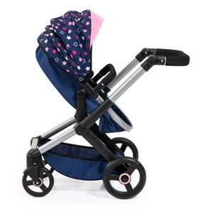 Bayer Design Kombi Dockvagn XEO deluxe Set, blå/rosa-2