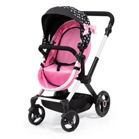 Bayer Design Kombi Dockvagn XEO, svart/rosa-12