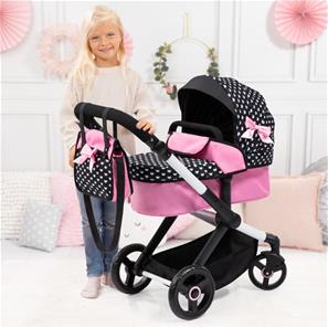 Bayer Design Kombi Dockvagn XEO, svart/rosa-3