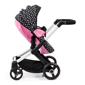 Bayer Design Kombi Dockvagn XEO, svart/rosa-7
