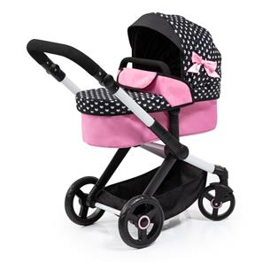 Bayer Design Kombi Dockvagn XEO, svart/rosa-8