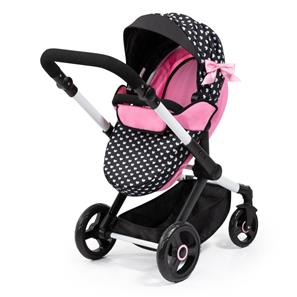 Bayer Design Kombi Dockvagn XEO, svart/rosa-9