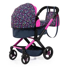 Bayer Design Kombi Dockvagn XEO, svart/rosa-11