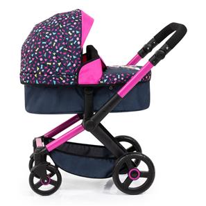 Bayer Design Kombi Dockvagn XEO, svart/rosa-13