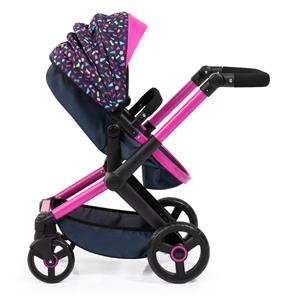 Bayer Design Kombi Dockvagn XEO, svart/rosa-14