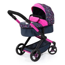 Bayer Design Kombi Dockvagn XEO, svart/rosa-15