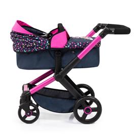 Bayer Design Kombi Dockvagn XEO, svart/rosa-16