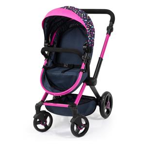 Bayer Design Kombi Dockvagn XEO, svart/rosa-17