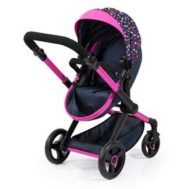 Bayer Design Kombi Dockvagn XEO, svart/rosa-18