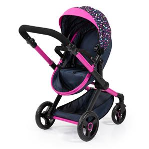 Bayer Design Kombi Dockvagn XEO, svart/rosa-18