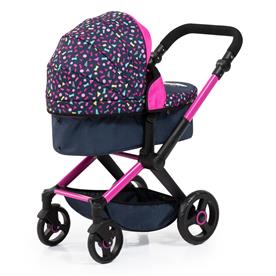 Bayer Design Kombi Dockvagn XEO, svart/rosa-20