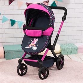 Bayer Design Kombi Dockvagn XEO, svart/rosa-6
