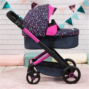 Bayer Design Kombi Dockvagn XEO, svart/rosa-9
