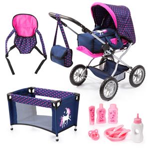 Bayer Design Kombi Grande dockvagn Megaset, rosa