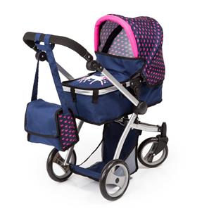 Bayer Design Kombi Milano dockvagn Mega Set blå-6