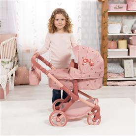 Bayer Design Kombivagn XEO, korallrosa blommig-4