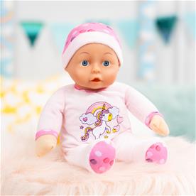 Bayer Design My First Babydocka med ljud 30cm - Rosa-3