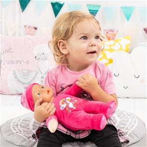 Bayer Design My First Babydocka med ljud 30cm - Mörkrosa-5