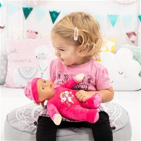 Bayer Design My First Babydocka med ljud 30cm - Mörkrosa-7