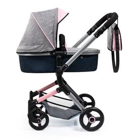 Bayer Design NEO VARIO Kombi-Dockvagn, grå/rosa/Svart-14
