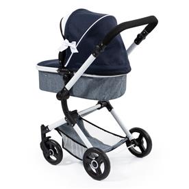 Bayer Design NEO VARIO Kombi-Dockvagn, mörkblå/grå-7