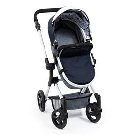 Bayer Design NEO VARIO Kombi-Dockvagn, mörkblå/grå-8