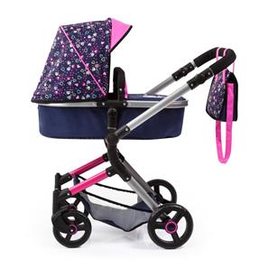 Bayer Design NEO VARIO Kombi-Dockvagn, mörkblå/rosa-10