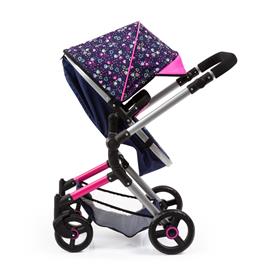 Bayer Design NEO VARIO Kombi-Dockvagn, mörkblå/rosa-11