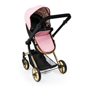 Bayer Design NEO VARIO Kombi-Dockvagn, svart/ljusrosa/guld-10