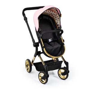 Bayer Design NEO VARIO Kombi-Dockvagn, svart/ljusrosa/guld-12