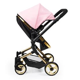 Bayer Design NEO VARIO Kombi-Dockvagn, svart/ljusrosa/guld-13