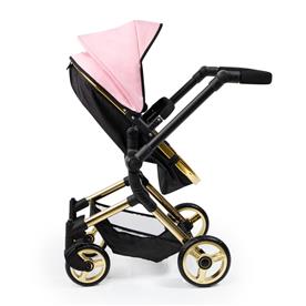 Bayer Design NEO VARIO Kombi-Dockvagn, svart/ljusrosa/guld-16