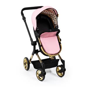 Bayer Design NEO VARIO Kombi-Dockvagn, svart/ljusrosa/guld-7