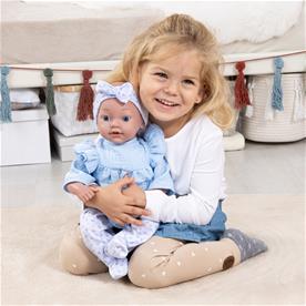 Bayer Design Reborn Babydocka 38 cm, blå-4