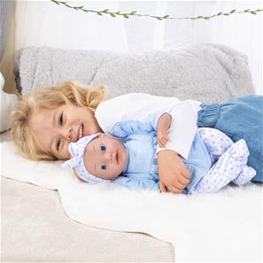 Bayer Design Reborn Babydocka 38 cm, blå-5